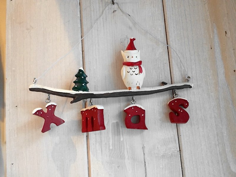 Good day fetish] miscellaneous ornaments owl XMAS Boli decorations / Christmas gift / gift box /