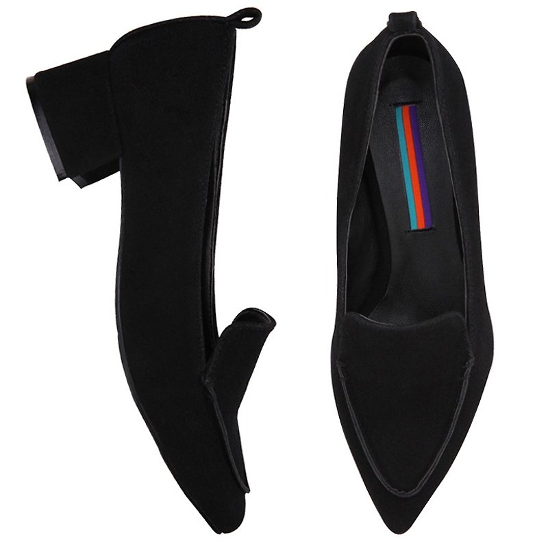 PRE-ORDER FW 2016 – SPUR ACID EL GRIN HEELS JF5522 BLACK - รองเท้าส้นสูง - วัสดุอื่นๆ สีดำ