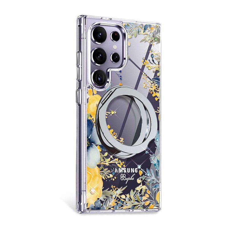 apbs Samsung S25/S24/A56系列 軍規360旋轉磁吸立架鑽殼-仲夏夢 - 手機殼/手機套 - 其他材質 多色