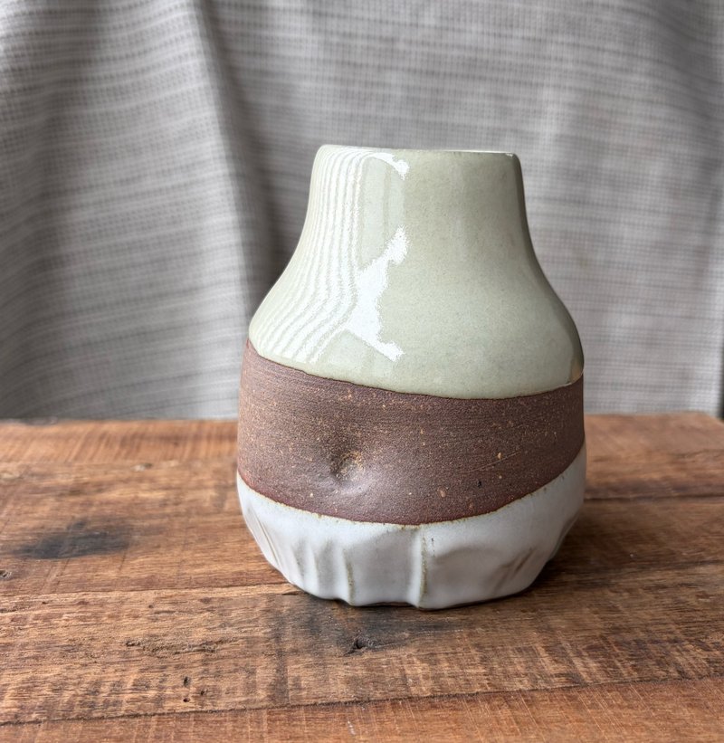 森林雅器 花器 花瓶 - 花瓶・植木鉢 - 陶器 グリーン