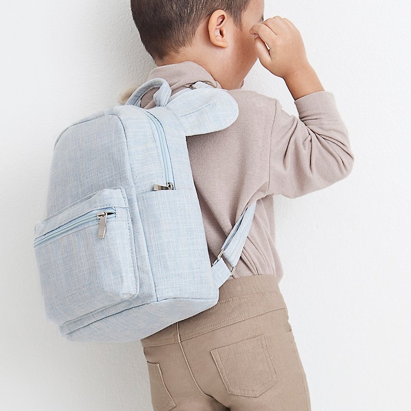 Kids Buddy Bear Backpack - Backpacks & Bags - Cotton & Hemp Blue