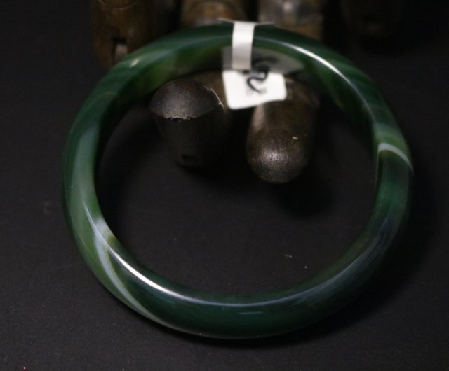 ほうれん草緑玉髄ブレスレット模様精緻天然瑪瑙手環ギフト