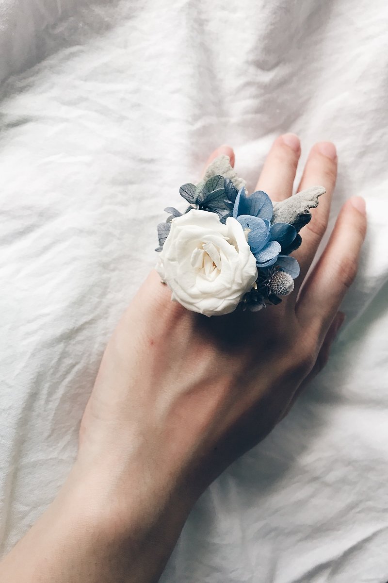 Eternal Flower Ring!【信使之神-Hermes】永生花 戒指 求婚 飾品 - 戒指 - 植物．花 