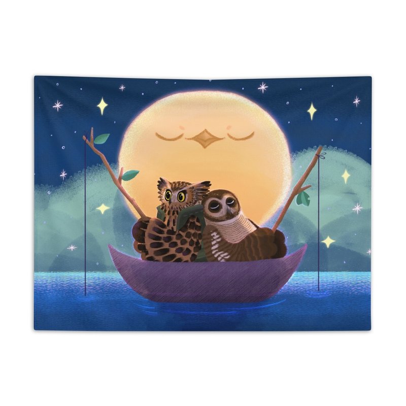 夜釣 - 布幔 - 其他 - 聚酯纖維 藍色