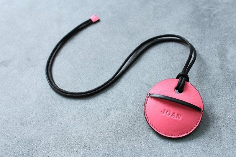 gogoro鑰匙皮套訂製 粉紅色客製化禮物 - 鑰匙圈/鎖匙扣 - 真皮 