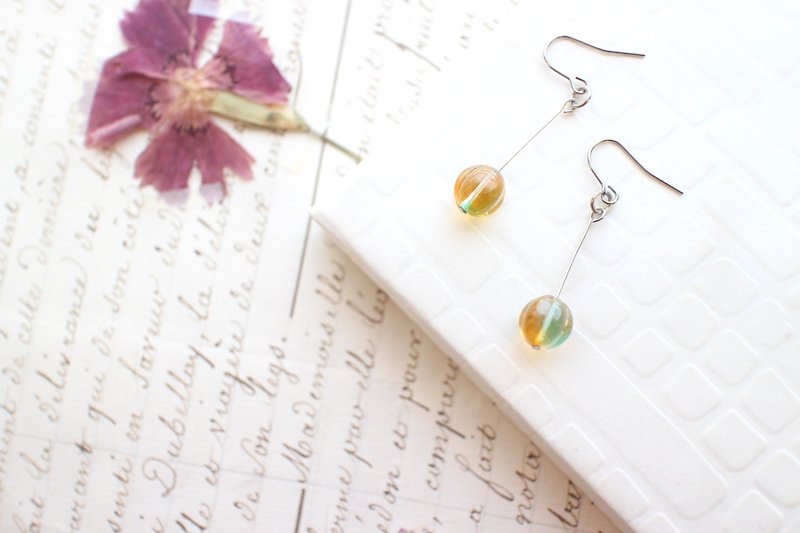 Sweet orange-Brass earrings - Earrings & Clip-ons - Copper & Brass Multicolor