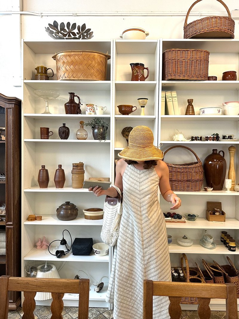 CORALINE LINEN DRESS - 洋裝/連身裙 - 棉．麻 