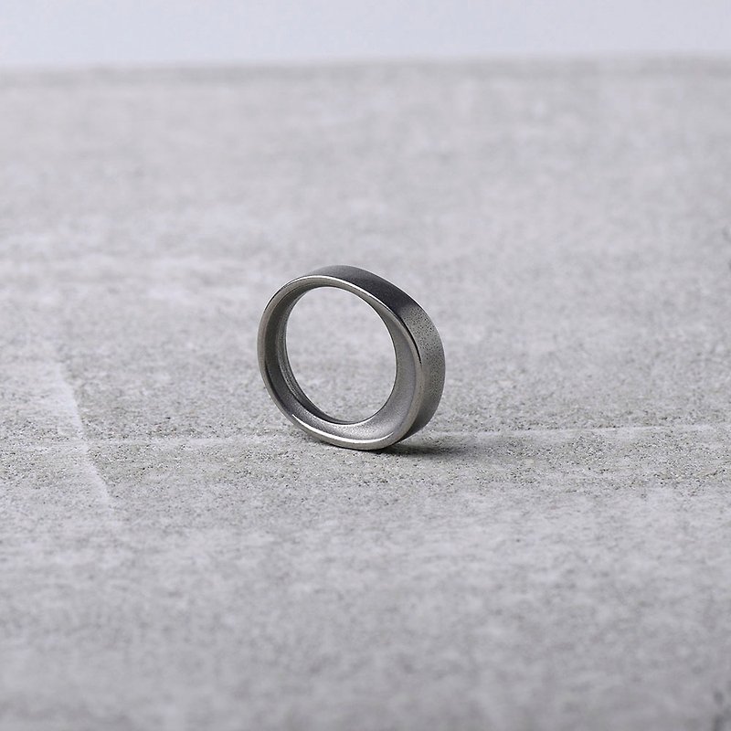 FRAMEWORK RING 316鋼製戒指_鋼色 - 戒指 - 不鏽鋼 銀色