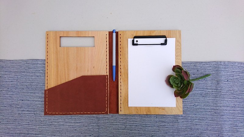 Wooden folder // stylish brown - Folders & Binders - Wood Multicolor
