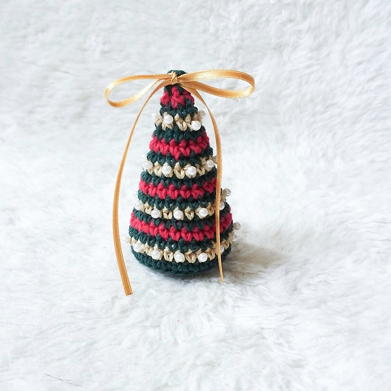 Mini Christmas tree can be customized in size and keychain can be added - Items for Display - Cotton & Hemp Green
