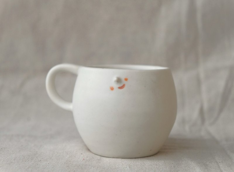 Su San YUME 068 - Ceramic Mug Coffee Cup - Mugs - Pottery White