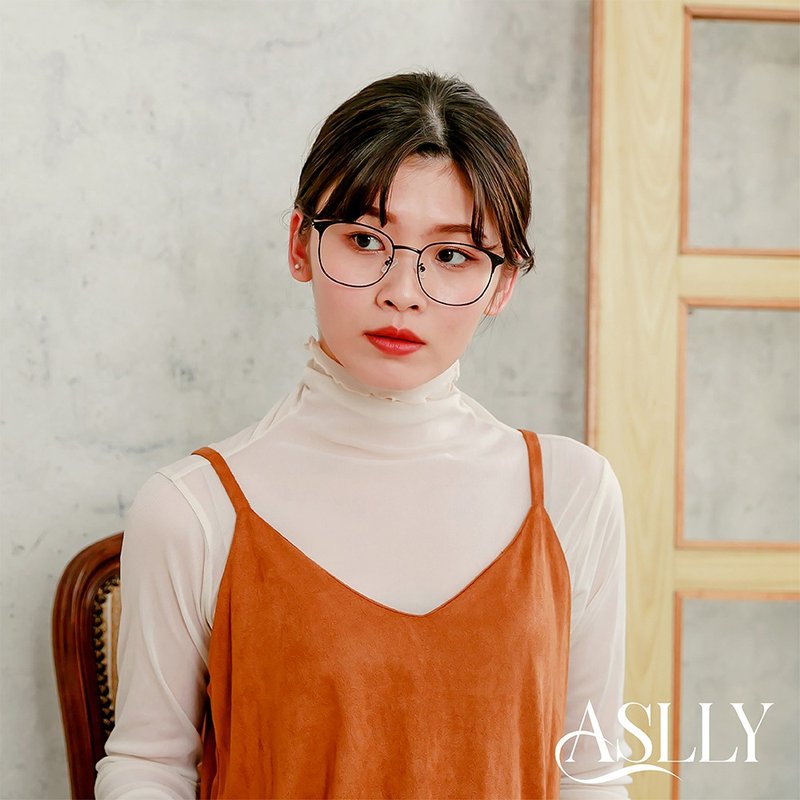 ASLLY方圓百搭濾藍光眼鏡 - 眼鏡/鏡框 - 其他金屬 黑色
