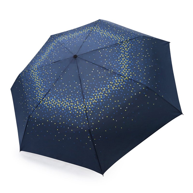 安全不回彈自動傘 防風抗UV超輕量省力 - 三角 - 雨傘/雨衣 - 防水材質 藍色