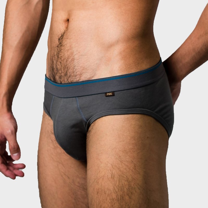 CLASSIC DARE BRIEF - ROCK GRAY - Men's Underwear - Cotton & Hemp Gray