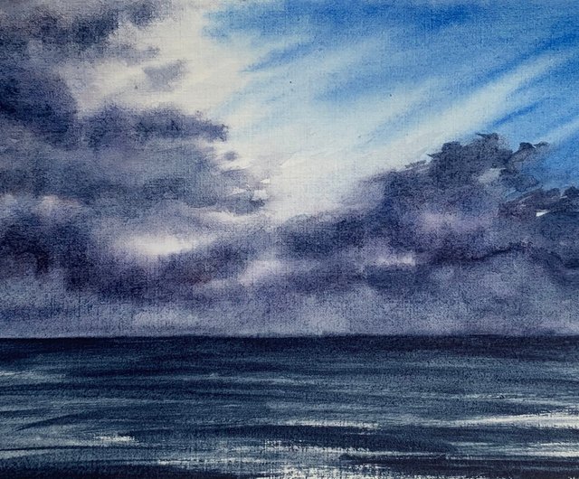 水彩画(海景)№46 水彩画(海景)№46 水彩画(海景)№46 - 美術品・アンティーク