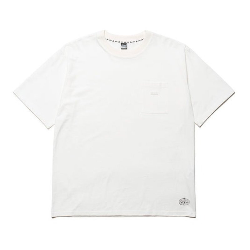 日本限定 POLER PRM PIGMENT DYE TEE 日式染洗仿舊TEE / 白色 - 男 T 恤 - 棉．麻 白色