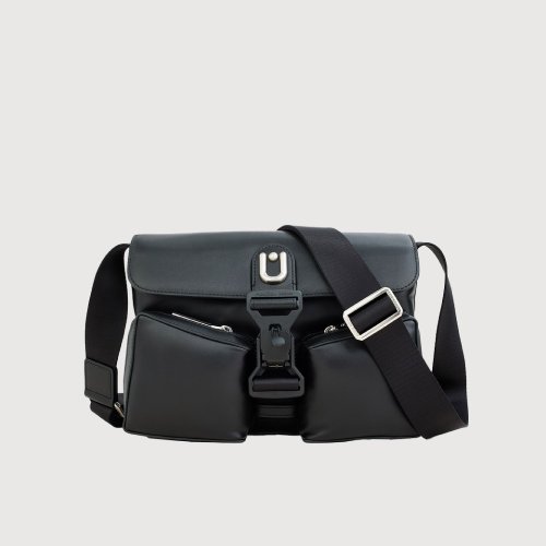 BRAUN BUFFEL 德國小金牛 【免費贈送送禮提袋】亞斯賓 斜揹包-黑色/BF544-60-BK