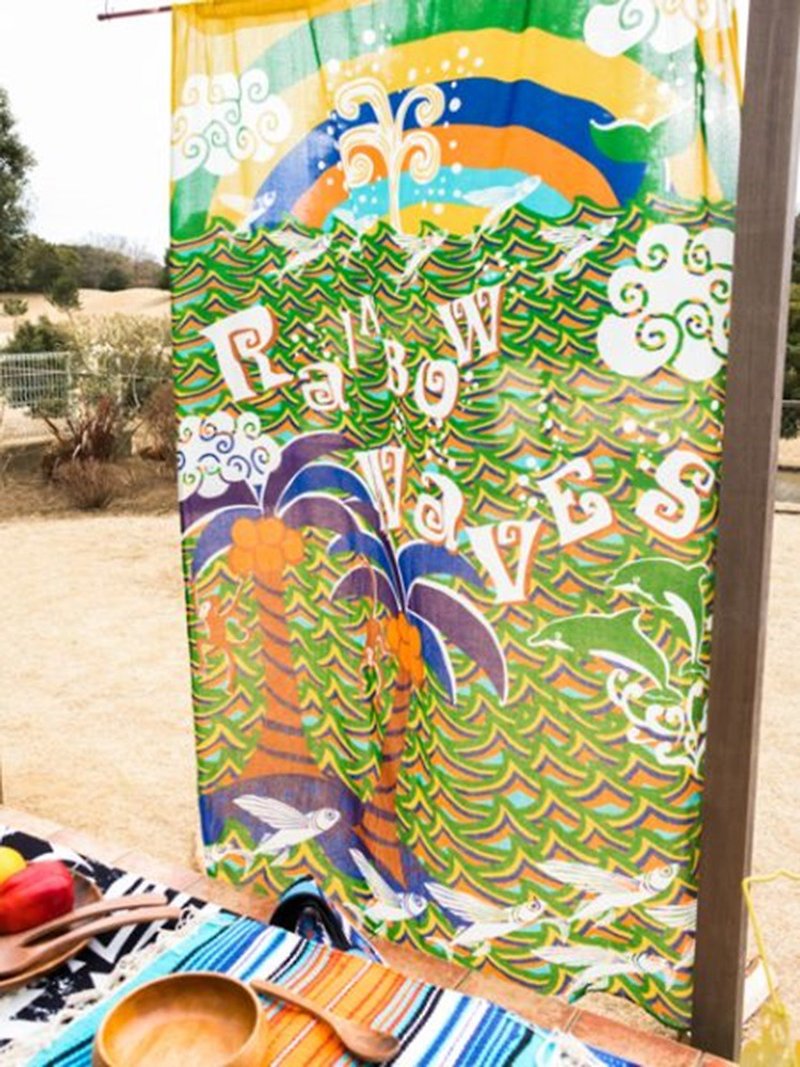 【限時特價商品】繽紛彩虹海布料 (兩色) ISAP82A9 - 被/毛毯 - 棉．麻 