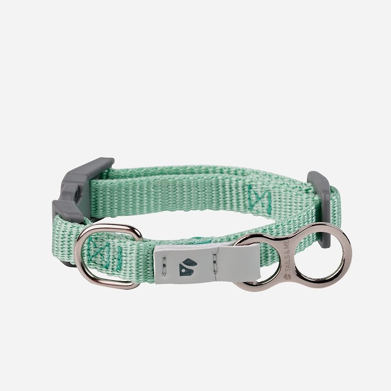 [Tail and Me] Classic Nylon Band Collar Mint XS - Collars & Leashes - Nylon 