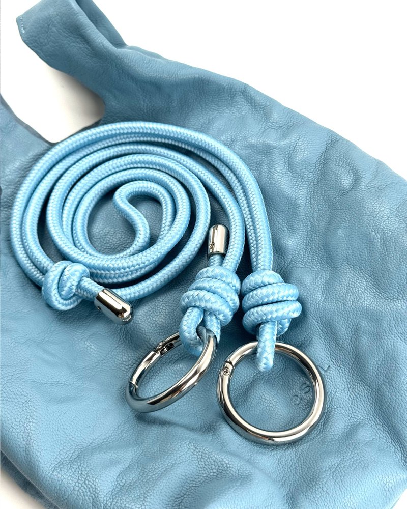 Cross Strap(크로스 스트랩)Sky Blue_Handmade strap - 手提包/手提袋 - 聚酯纖維 