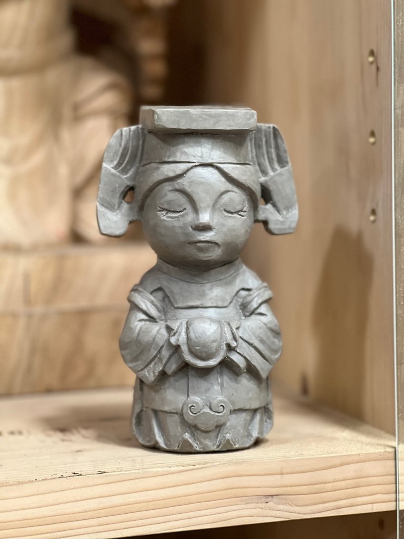 靜守媽祖 溫潤系小神尊 - 公仔/玩偶 - 樹脂 灰色