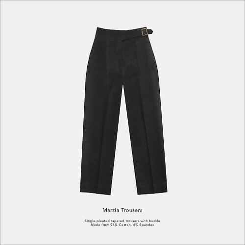 raw-attire Marzia trousers / Black / 100% Cotton