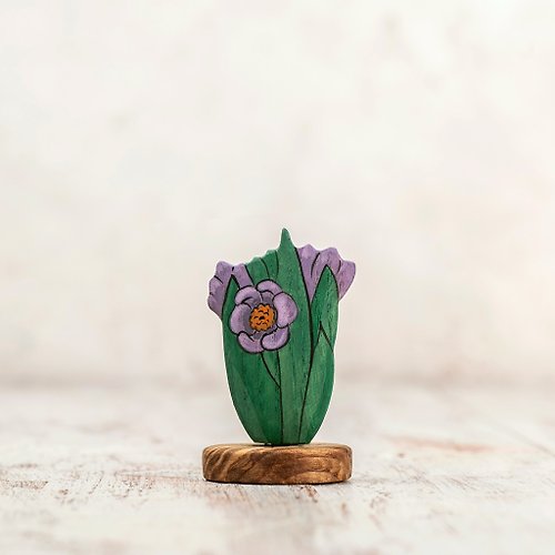 Wooden Caterpillar Toys Handmade Wooden Crocus Toy - Eco-Friendly, Educational, and Fun Toddler Gift