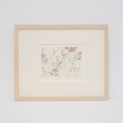 Yukiko Shimizu 銅版画【水の中のひかり】シートのみ