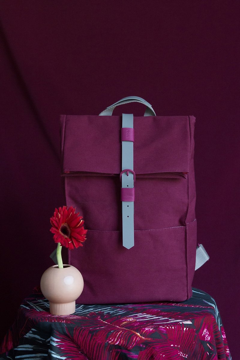 Roam Backpack - Maroon Mini - 後背包/書包 - 防水材質 紅色