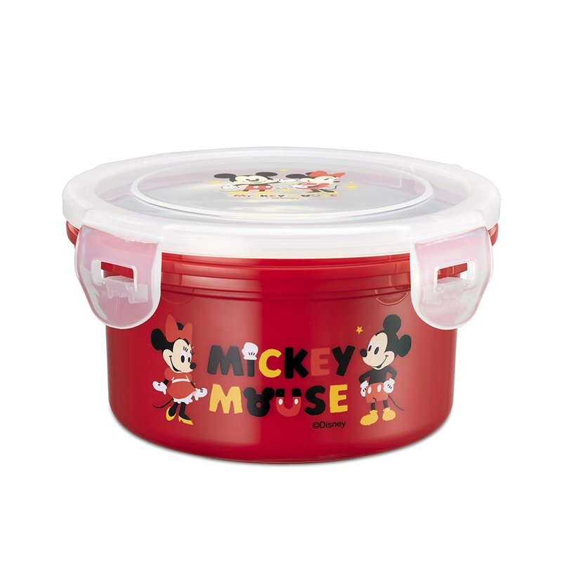 【Baby City】Mickey and Minnie Multifunctional Insulated Bowl - จานเด็ก - วัสดุอื่นๆ สีแดง