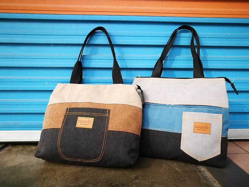 HARNS tote bag side backpack - Messenger Bags & Sling Bags - Cotton & Hemp 