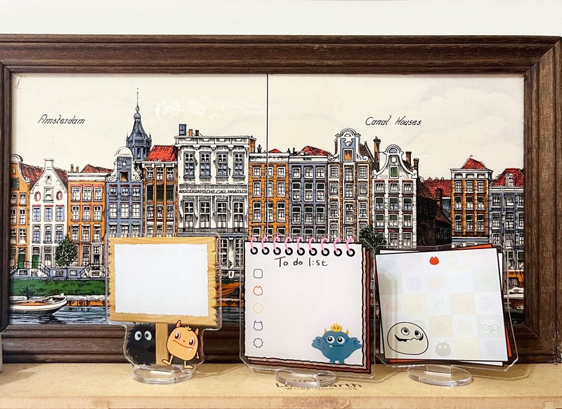 留言板小立牌-可擦寫-附白板筆 - 擺飾/家飾品 - 壓克力 