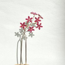 ディップフラワーヘアクリップ】さくら、親子ヘアクリップ。装飾品