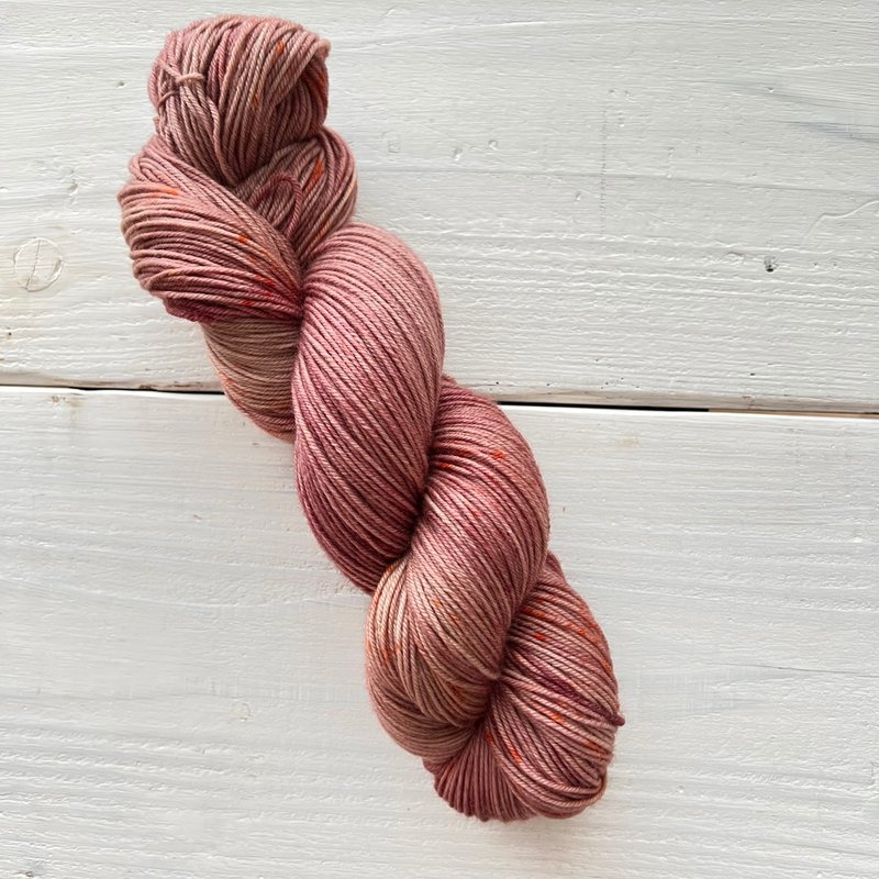 手染め毛糸  tokyo tea party NIGHT チョコオレンジassam tea (merino80) - 編織/刺繡/羊毛氈/縫紉 - 羊毛 咖啡色