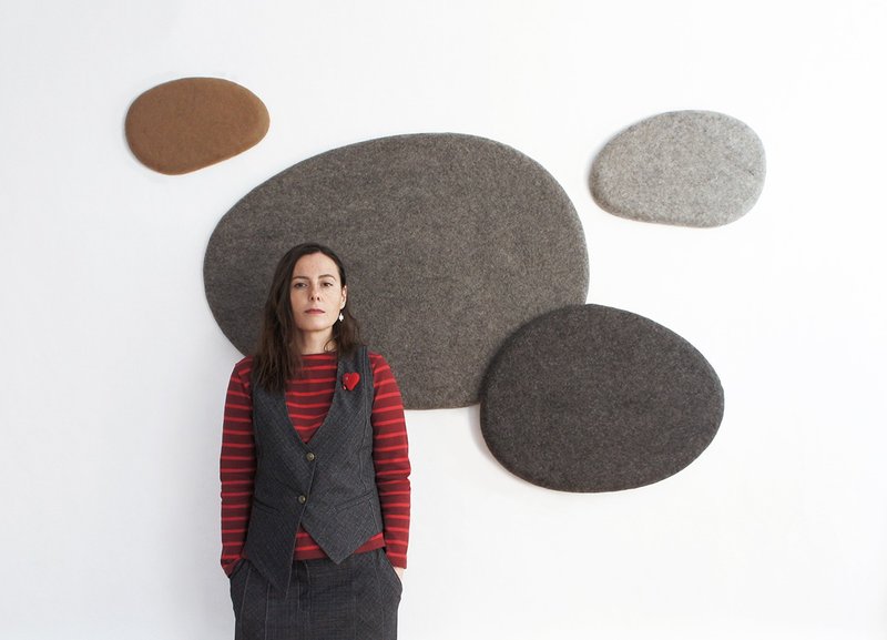 Set of acoustic panels 'Saga' - 壁貼/牆壁裝飾 - 羊毛 灰色