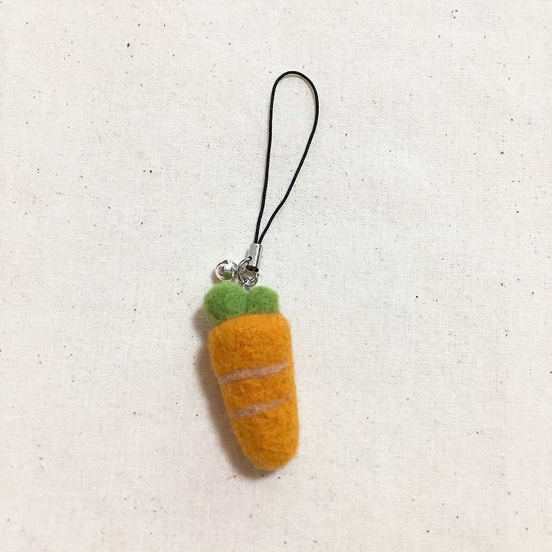 Cute ornaments ornaments pendants hand made wool felt gifts handmade gifts carrots - อื่นๆ - ขนแกะ สีส้ม