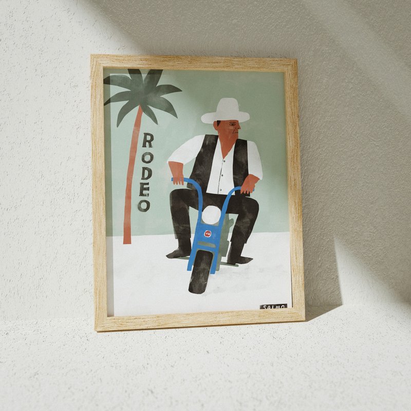 Rodeo 騎術比賽 - 印刷畫/海報 - 海報/掛畫/掛布 - 紙 卡其色