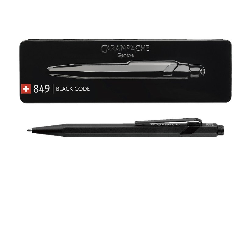 CARANdACHE-849PREMIUMスタイリッシュなマットブラックレタリングペン - その他のペン - 金属 ブラック