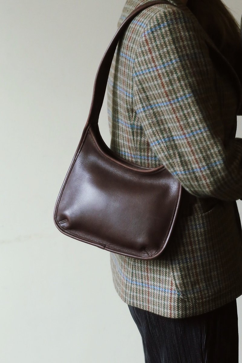 Vintage Coach Bag antique bag / leather bag / second-hand bag - Handbags & Totes - Genuine Leather Brown