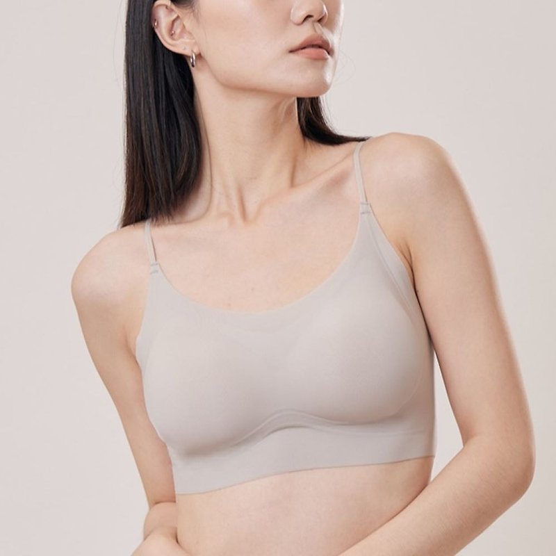 Cloud Comfort Thin-Strap Bra - Women's Underwear - Polyester White