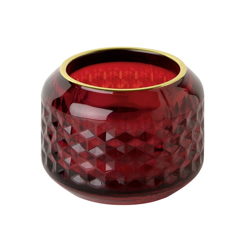 Germany IHR-Glass tea light holder-small round candle holder-red - Candles & Candle Holders - Glass Multicolor