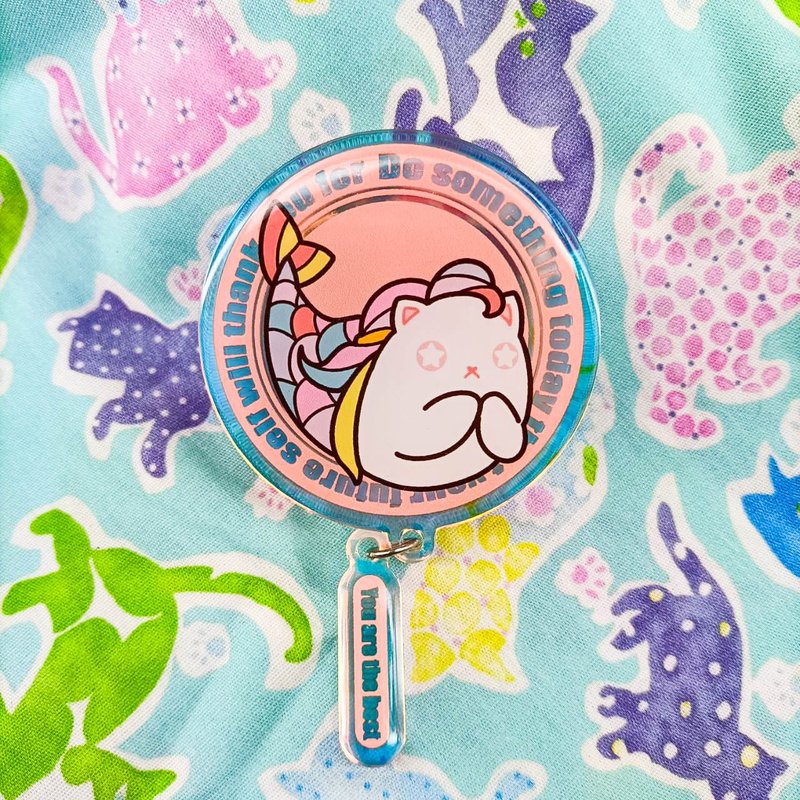 106008_甜味海帶-美人魚H4_磁吸壓克力氣囊支架 - 手機配件 - 塑膠 多色