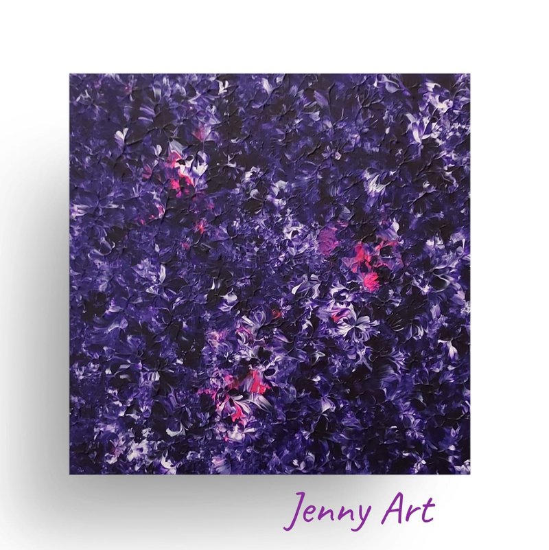 Violet Series Frameless Painting Abstract Painting Paintings Hanging Paintings Home Furnishings Home Life - โปสเตอร์ - วัสดุอื่นๆ สีม่วง