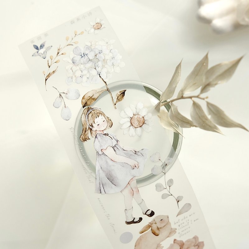 【In Stock】Vol.3 Mori Poetry PET Washi Tape - Washi Tape - Other Materials White