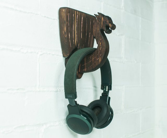 Headphone Wall Holder Viking fighting boat Drakar nordic decor