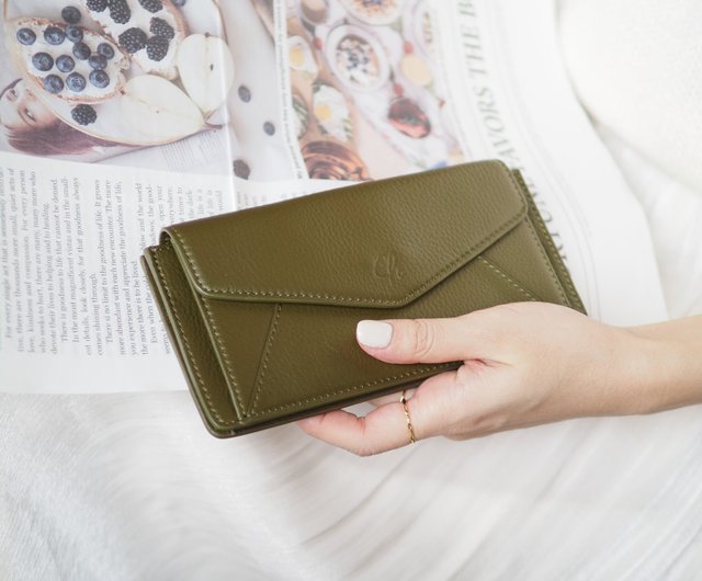 サンデー(ほうじ茶):SLIM 長財布 牛革 レザーウォレット サンデー(ほうじ茶):SLIM 長財布 牛革 レザーウォレット