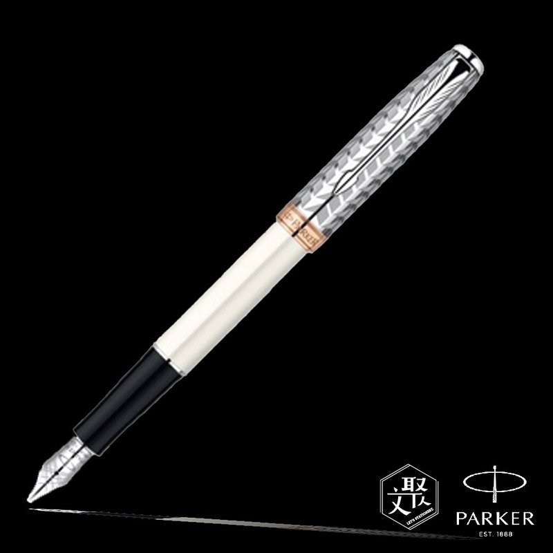 Parker 派克 商籟高尚 羽絨白夾 鋼筆(F) - 鋼筆 - 其他材質 白色