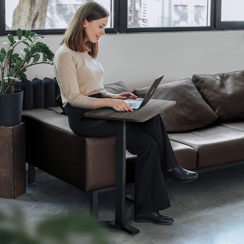 Flexispot 氣壓式升降邊桌X - 餐枱/書枱 - 木頭 