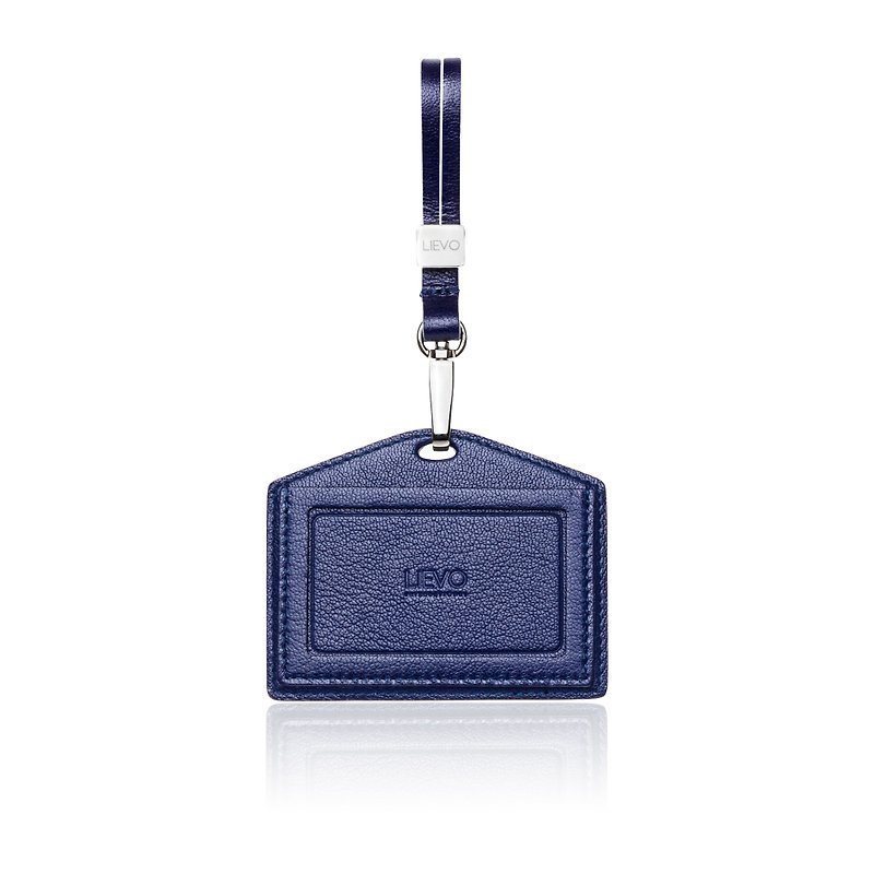 【LIEVO】SHOW - Horizontal Induction ID Holder_Midnight Blue - Other - Genuine Leather Blue
