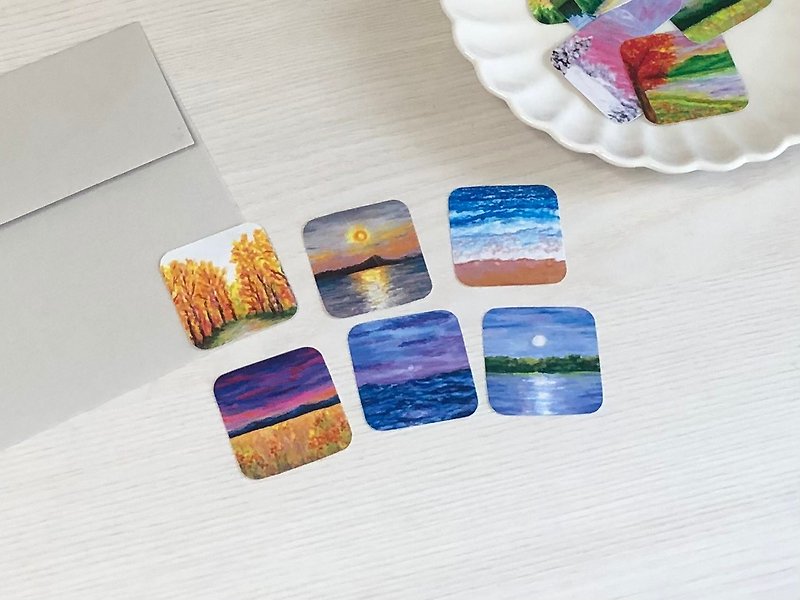3/ Autumn series, bycolaa sticker set (12 pieces) - สติกเกอร์ - กระดาษ 